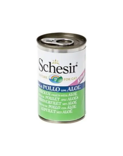 SCHESIR Hrana umeda pentru pisoi, cu file de pui si aloe 140 g