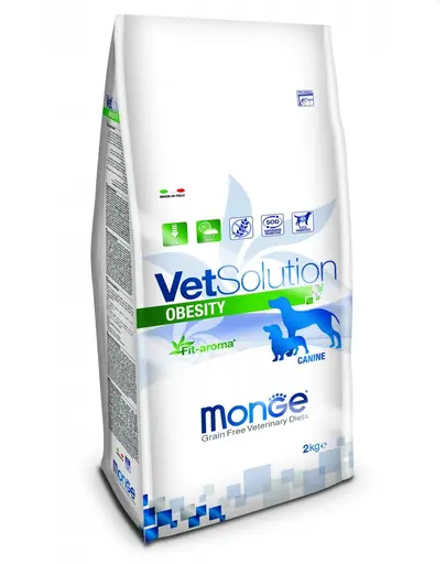 MONGE Vet Solution Dog Obesity Hrana uscata dietetica pentru caini cu diabet 2 kg