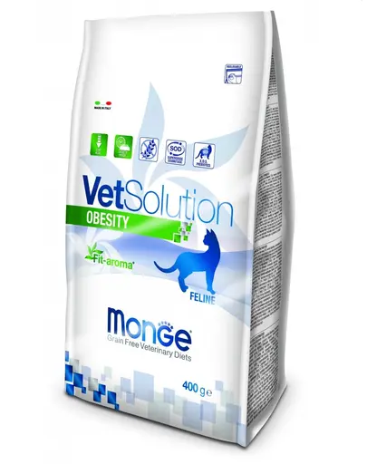 MONGE Vet Solution Obesity hrana uscata dietetica pentru pisici supraponderale 400g