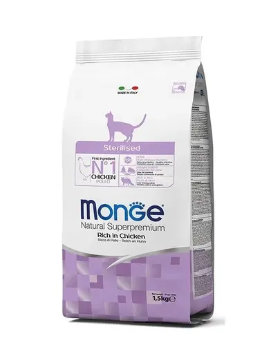 MONGE Cat Sterilised hrana pentru pisici sterilizate 1.5 kg