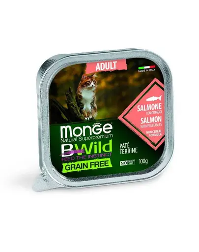 MONGE BWild Cat Adult hrana umeda pentru pisici, cu somon 100 g