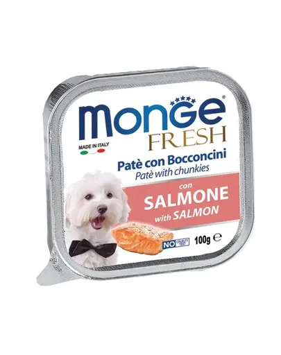 MONGE Fresh hrana umeda pentru Caini sub forma de pate, cu somon 100 g