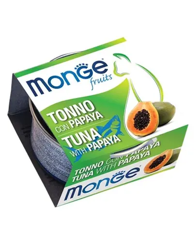 MONGE Fruit hrana umeda pentru pisici, cu ton si papaya 80 g