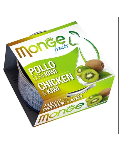 MONGE Fruit hrana umeda pentru pisici, cu pui si kiwi 80 g
