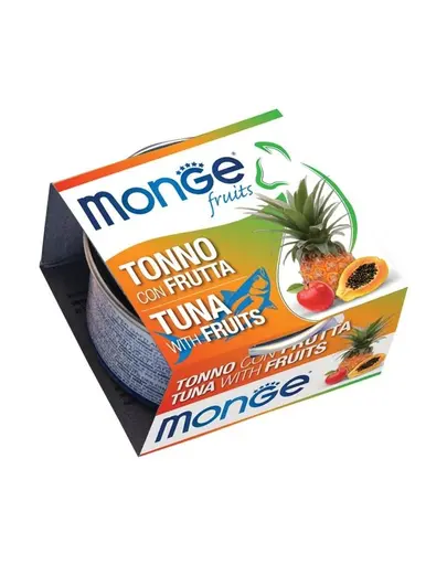 MONGE Fruit Cat hrana umeda pentru pisici, ton si fructe 80 g