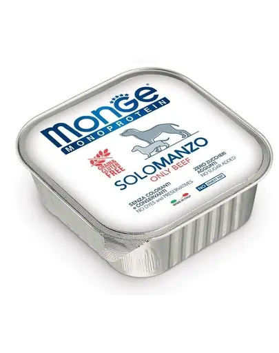 MONGE Dog Monoprotein hrana umeda pentru Caini, cu vita 150 g