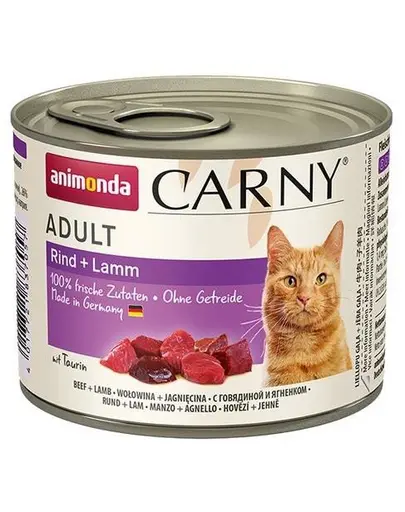 ANIMONDA Carny pentru pisici cu vita si miel 200 g