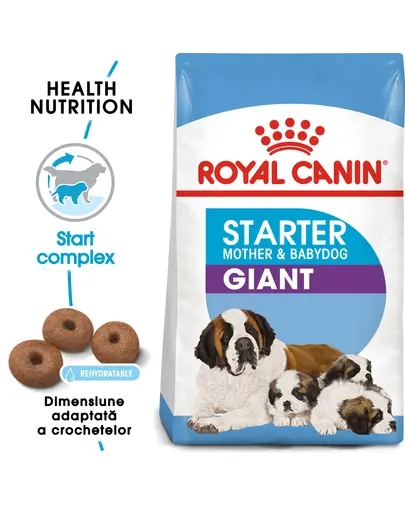 Royal Canin Giant Starter Mother &amp; Babydog gestatie/ lactatie pui hrana uscata caine 30 kg (2 x 15 kg)
