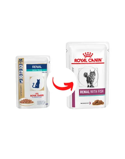ROYAL CANIN Renal Feline Fish hrana umeda dietetica pentru pisici cu insuficienta renala cronica, cu peste 24 x 85 g