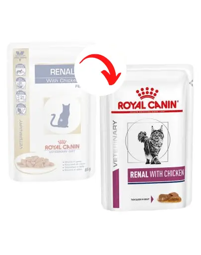ROYAL CANIN Renal Feline hrana umeda dietetica pentru pisici cu insuficienta renala cronica, cu pui 24 x 85 g