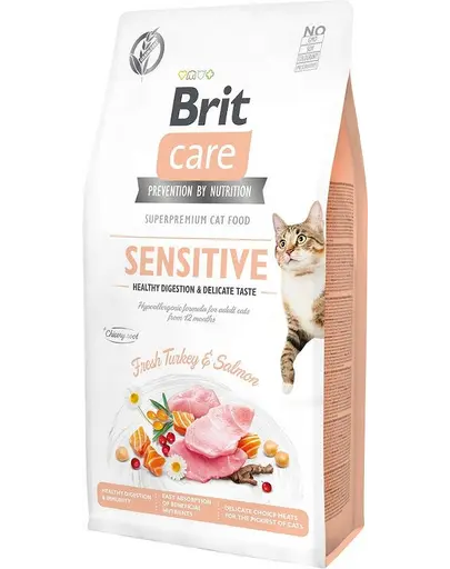 BRIT Care Cat Grain-Free Sensitive hrana uscata pisici adulte cu tract digestiv sensibil 7 kg