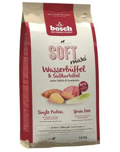BOSCH Soft Maxi Hrana uscata caini, Carne de bivol si cartofi dulci 1 kg