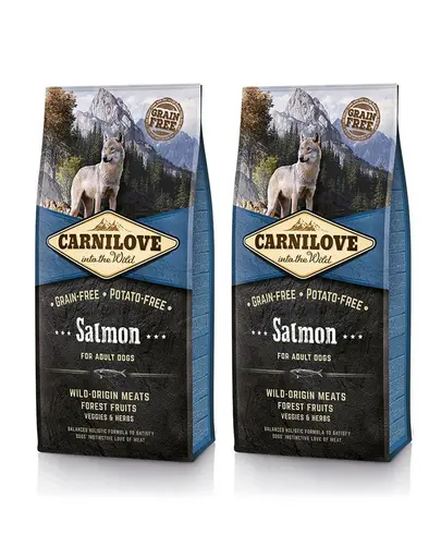 CARNILOVE Adult hrana uscata caini adulti, cu somon 24 kg (2 x 12 kg)