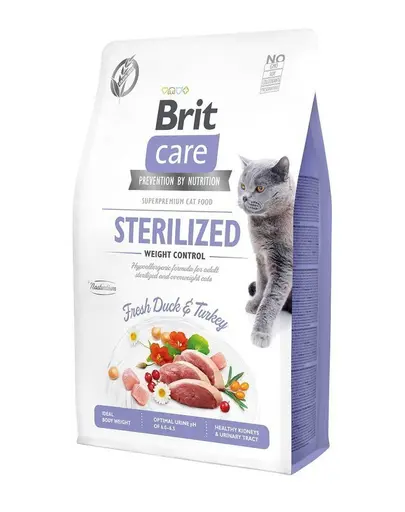 BRIT Care Cat Grain-Free hrana uscata pentru pisici sterilizate, controlul greutatii, 7 kg