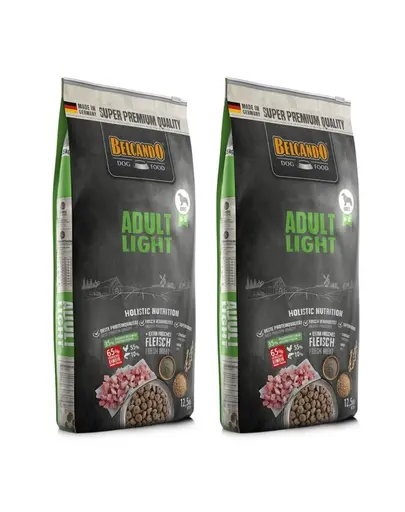 BELCANDO Adult Light M-XL hrana uscata supraponderali de talie medie si mare, cu pasare 25 kg (2x12.5 kg)