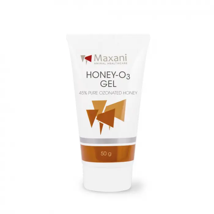 Maxani Honey-O3 gel, pentru vindecarea pielii deteriorate la animale, 50 g