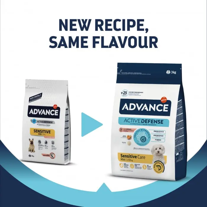 Advance Dog Mini Sensitive Somon  Orez, 3 kg