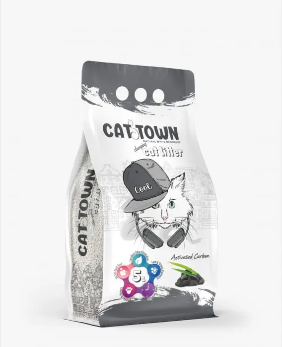 Asternut Igienic Cat Town Carbon Activ pentru Pisici  5 l
