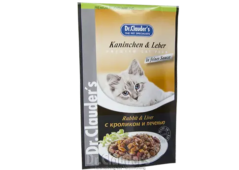 Hrana umeda pisica cu iepure si ficat Dr Clauder, 100 g