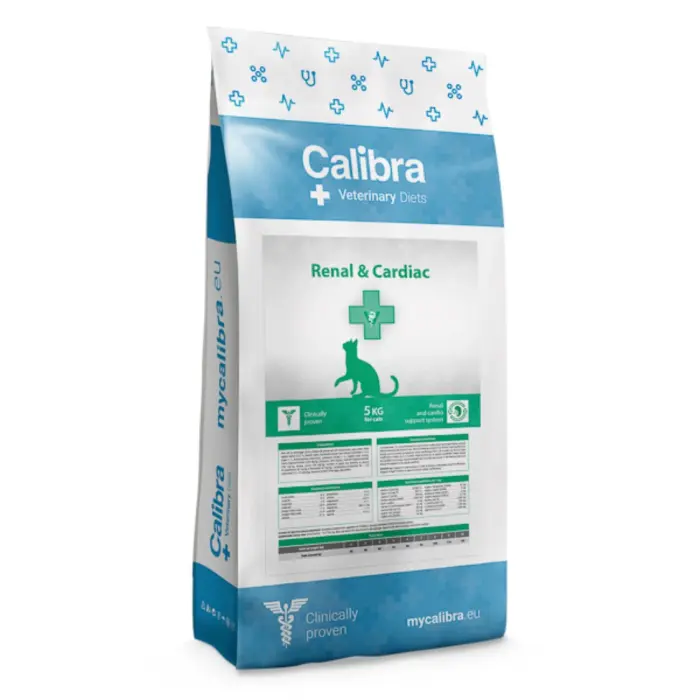 Hrana uscata dietetica pentru pisici Calibra VD Cat Renal  Cardiac 5 kg