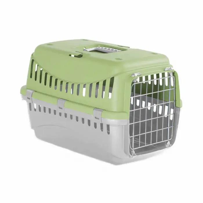 Cusca transport animale MPB GIPSY L, 58x38x38 cm, usa metal, verde