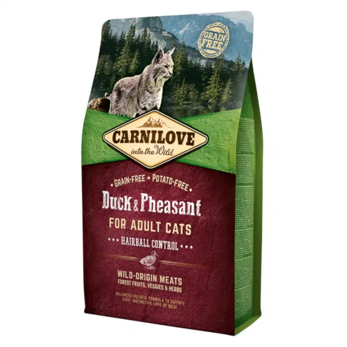 Carnilove Duck and Pheasant Cats Hairball Control 2 kg