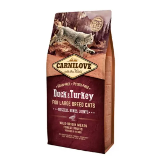 Carnilove Duck Turkey Large Breed Cats 6 kg