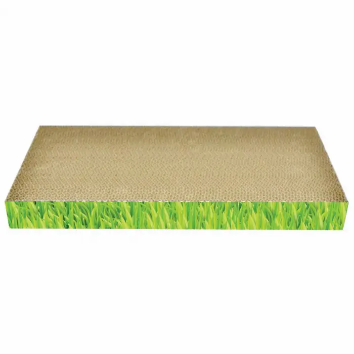 Carton de zgariat pentru pisici, 48.26 22.86 5.08 cm, Verde
