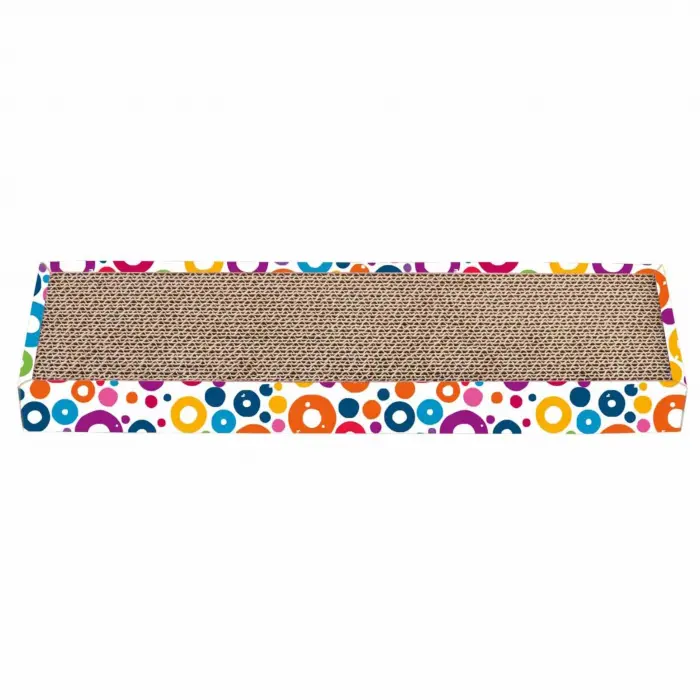 Carton de zgariat pentru pisici, model tabla, 45.72 A  12.7 A  4.45 cm PCUD98, Multicolor