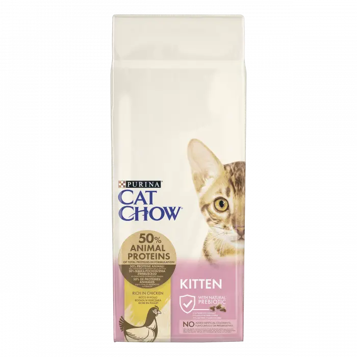 Cat Chow Kitten, hrana uscata pentru pisici junior - 15 kg