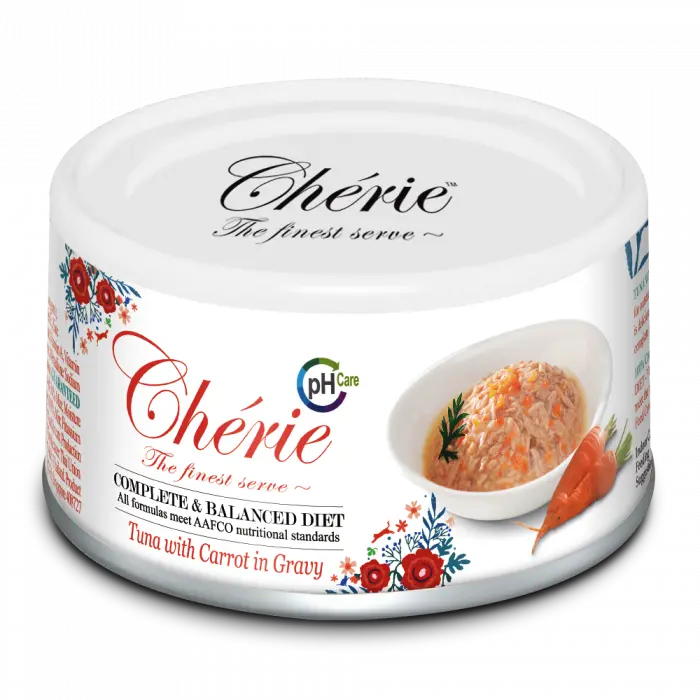 Cherie Adult Urinary Cat Ton cu Morcovi in Sos 80 g