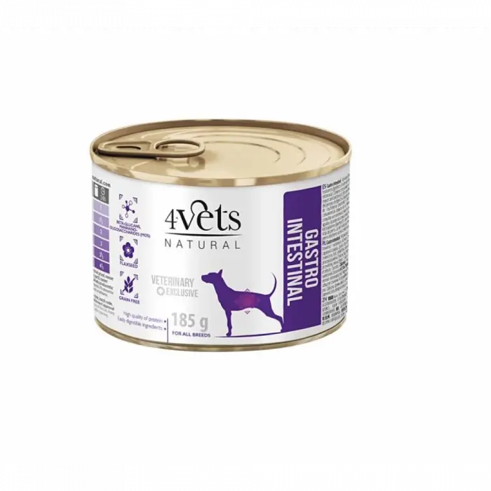 Dieta veterinara Gastro Intestinal Support pentru caini 4VetS, 185 g