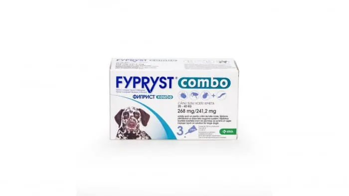 Fypryst Combo Dog L 268 mg (20 - 40 kg), 3 pipete - Termen scurt 7-2026