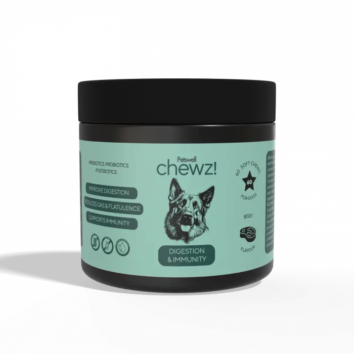 Petswell chewz! Digestion  Immunity 60 comprimate masticabile cu vita