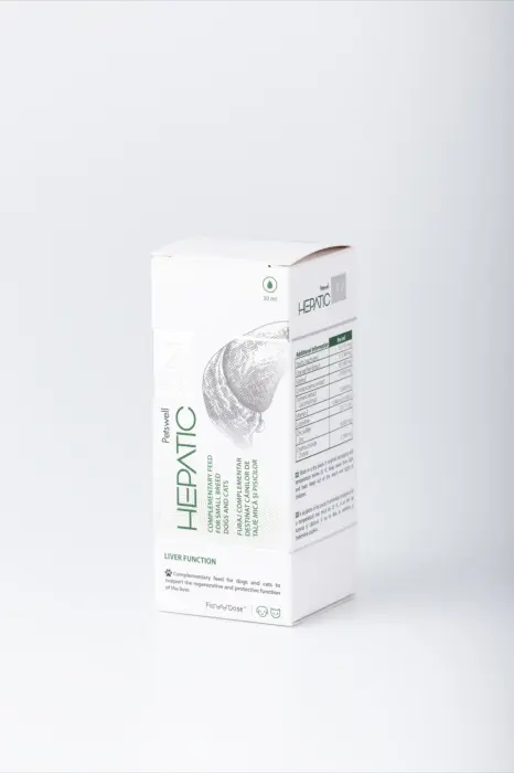 Hepatic-ON, destinat cainilor si pisicilor pentru a sustine functia de regenerare si de protectie a ficatului.- 30 ml