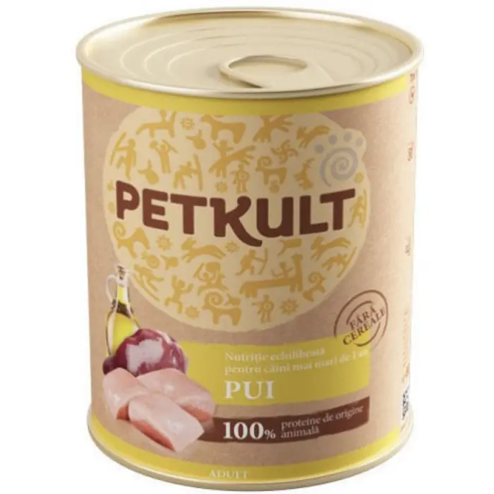 Hrana umeda Petkult Adult cu pui 800 g