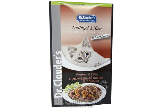 Hrana umeda pisica cu pasare de curte si rinichi Dr Clauder, 100 g