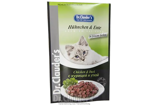 Hrana umeda pisica cu pui si rata Dr Clauder, 100 g