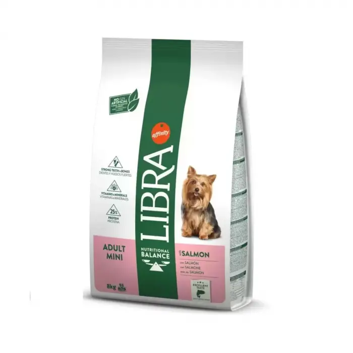 Hrana Uscata pentru caini Libra Adult Mini cu Somon 8 kg