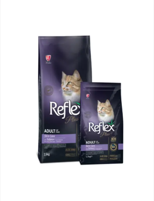 Hrana uscata pentru pisici Reflex Plus Skin Care Adult Cat Food with Salmon 15 kg
