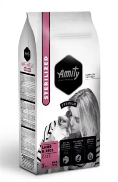 Hrana Uscata Pisici, Amity Premium Cats Sterilised, Miel si Orez, 2 kg