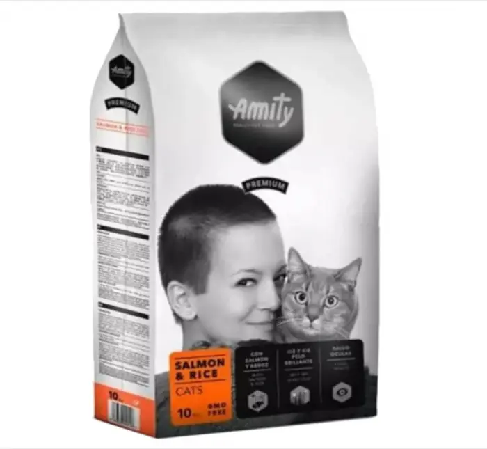 Hrana Uscata Pisici, Amity Premium Cats, Somon si Orez, 1.5 kg