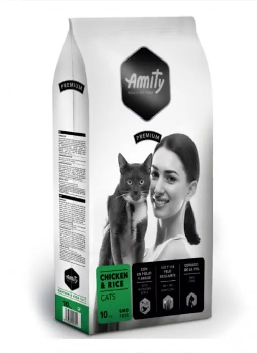 Hrana Uscata Pisici, Amity Premium Cats, Pui si Orez, 10 kg