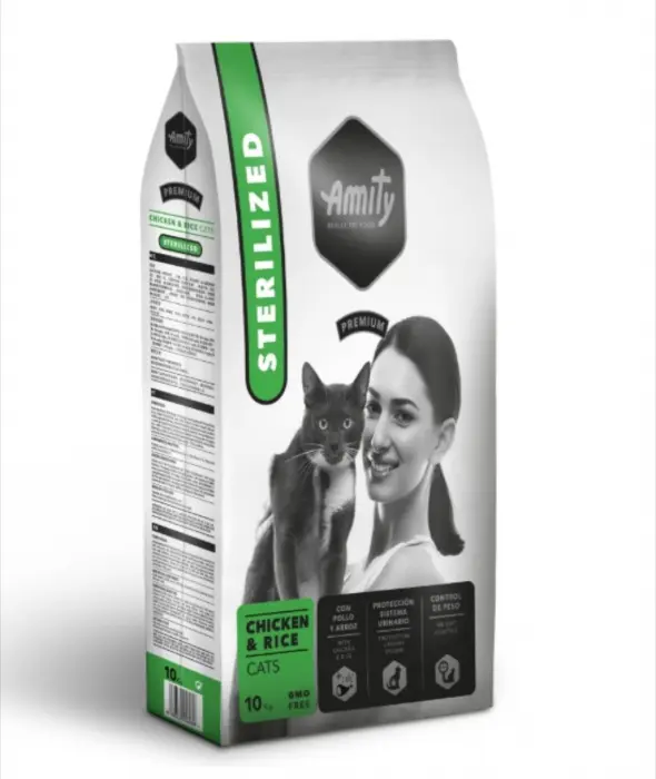 Hrana Uscata Pisici, Amity Premium Cats, Sterilizat Pui si Orez, 10 kg