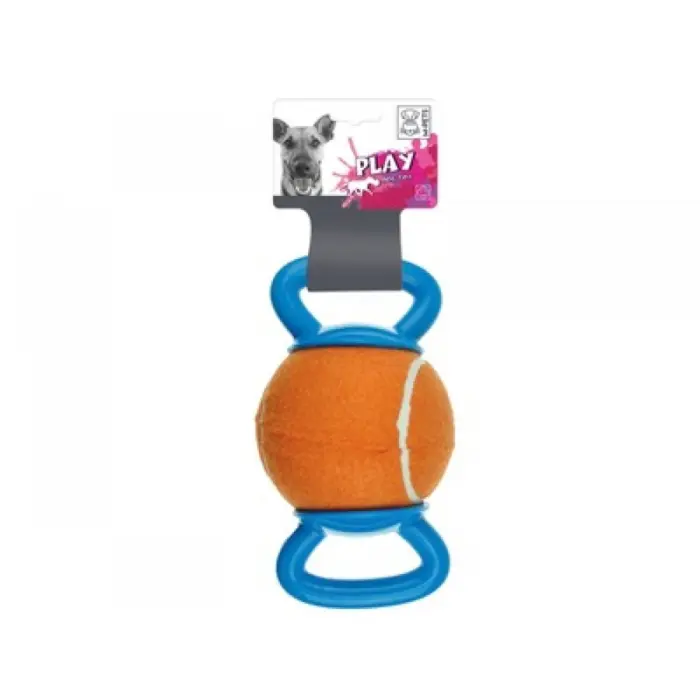 Jucarie pentru caini HANDY Ball M-PETS, albastru  orange, 23,5x12,7x12,7 cm