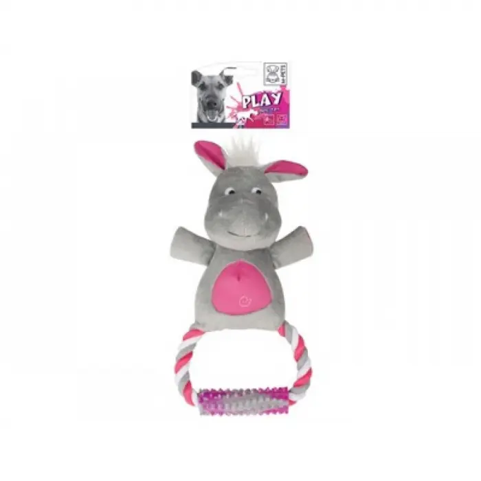 Jucarie cu scartait pentru caini NABILA Rings M-Pes, 30x17x7 cm