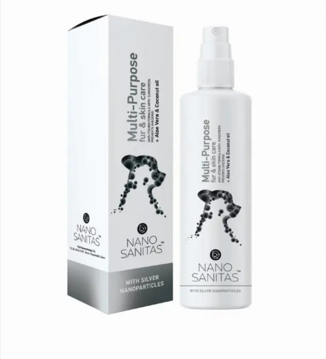 Spray pentru ingrijirea blanii si pielii animalelor ofera protectie solara si previne naparlirea, cu indicatii multiple 250 ml