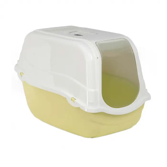 Litiera acoperita pentru pisici MPB Romeo cu filtru galben 57x39x41(h)cm