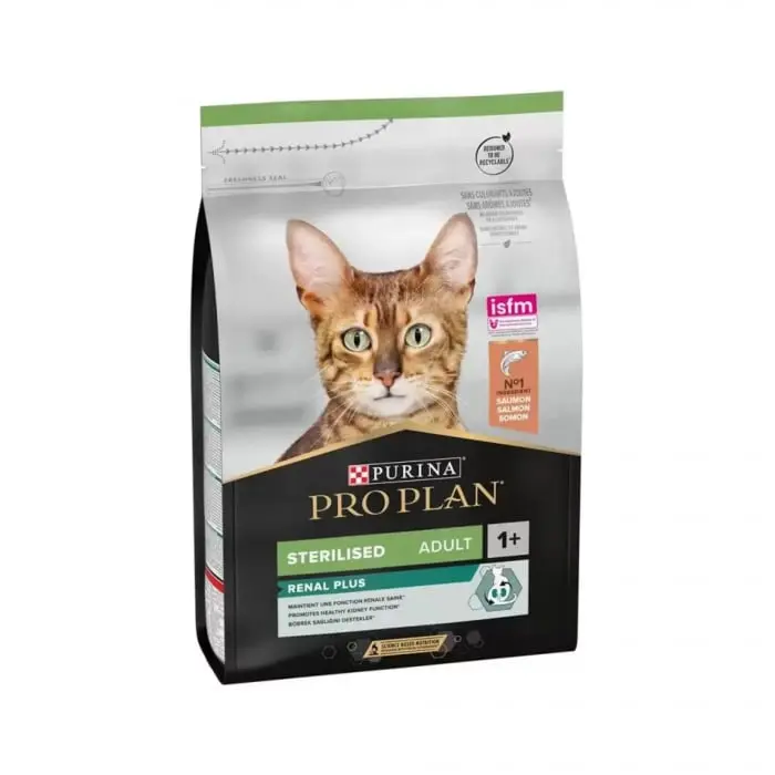 Hrana Uscata pisici, Purina PRO PLAN Pisica STERILISED OPTIRENAL cu Somon 400 g