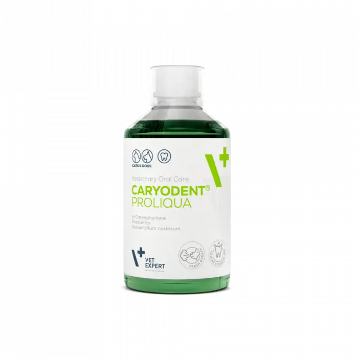 Aditiv pentru apa, pentru igiena orala zilnica a cainilor si pisicilor Caryodent Proliqua Vet Expert, 250ml